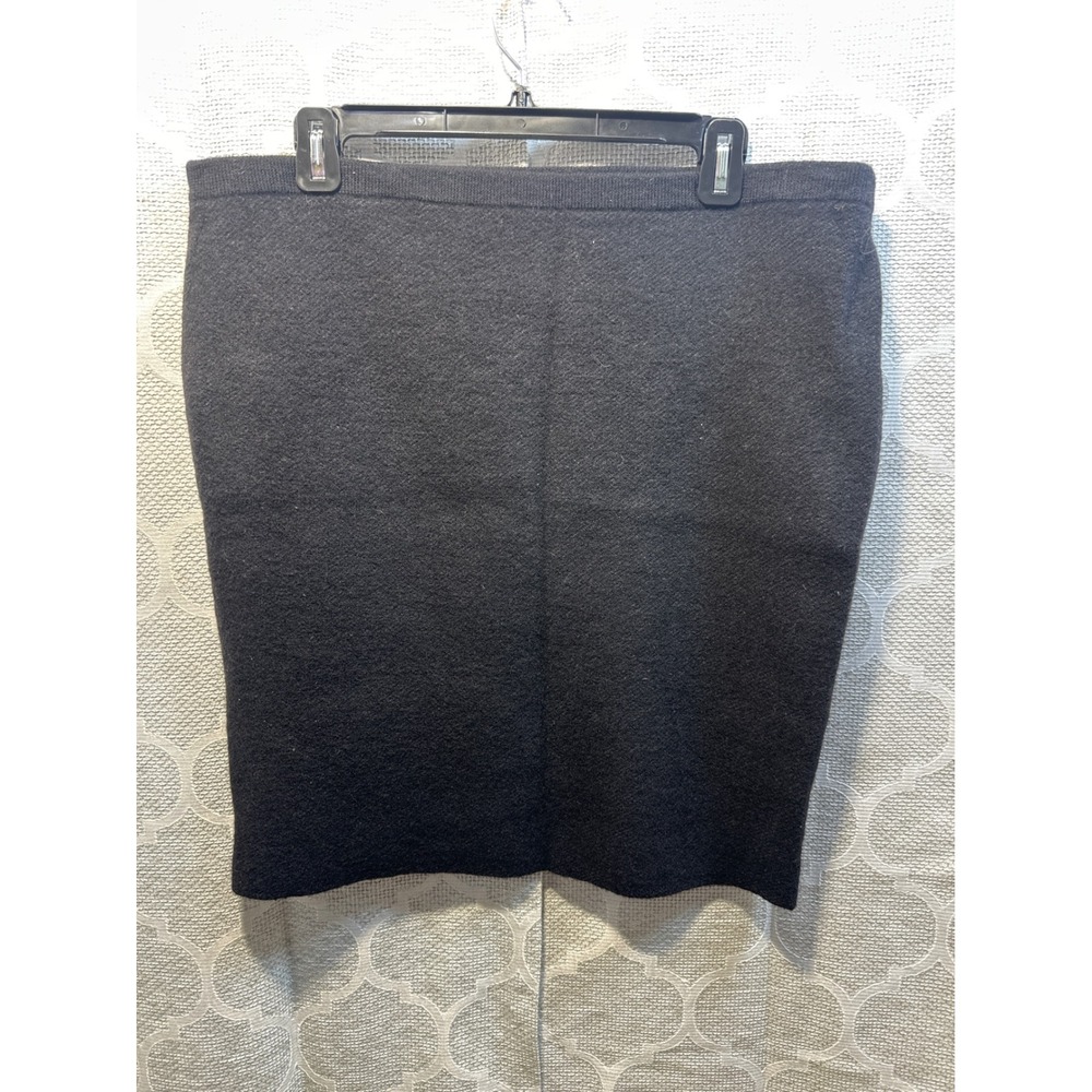 Eileen Fischer L Gray Pencil Skirt Work Career Office Professional Basic Classic